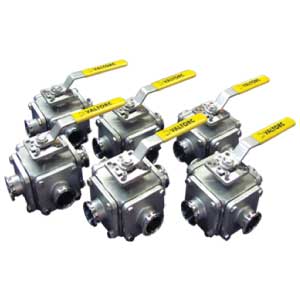 Sanitary 3-Way 4-Way Ball Valve Series 525SN