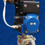 Stainless Steel V-Ball Actuated Package Da Pneumatic Actuator Blue